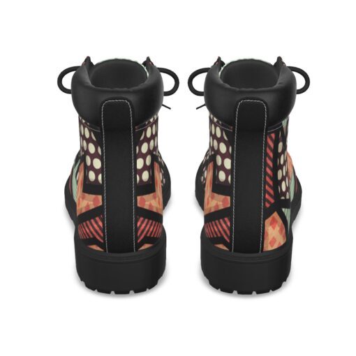 Cloth Geometric Grunge Classic Boots - Image 7