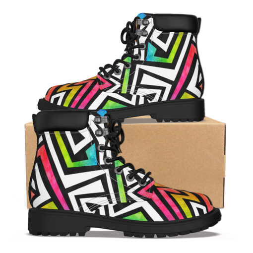 Graffiti Maze Grunge Classic Boots