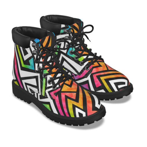 Graffiti Maze Grunge Classic Boots - Image 5