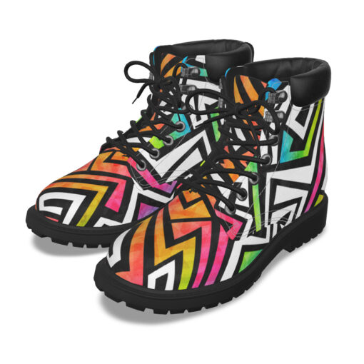 Graffiti Maze Grunge Classic Boots - Image 2