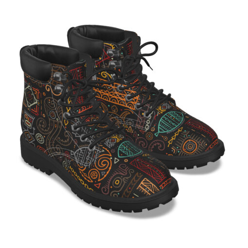 Ethnic Polynesian Ornament Classic Boots - Image 5