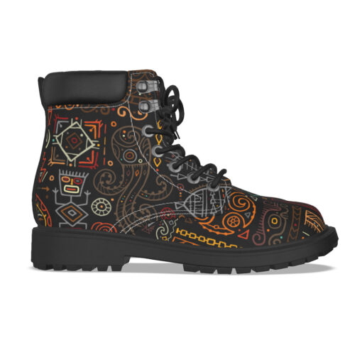 Ethnic Polynesian Ornament Classic Boots - Image 4