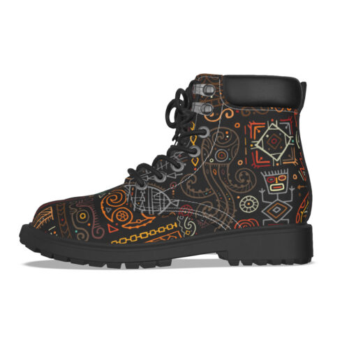 Ethnic Polynesian Ornament Classic Boots - Image 3