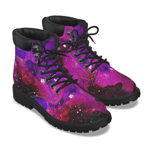 Watercolor Colorful Space Classic Boots - Image 5