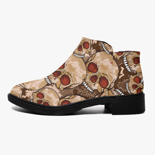 Red Skulls Camouflage Fashion Boots - Image 4