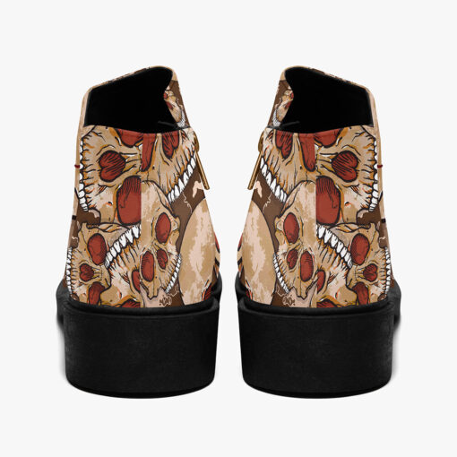 Red Skulls Camouflage Fashion Boots - Image 6