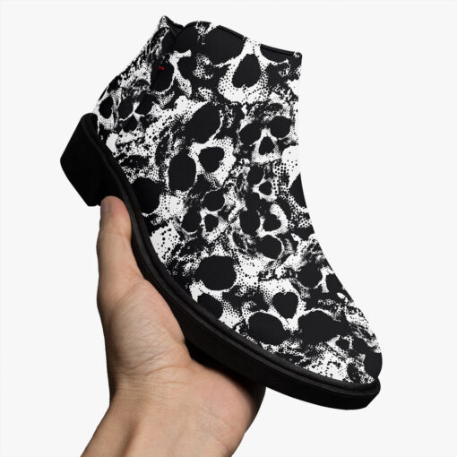 Skulls Grunge Pattern Fashion Boots - Image 3