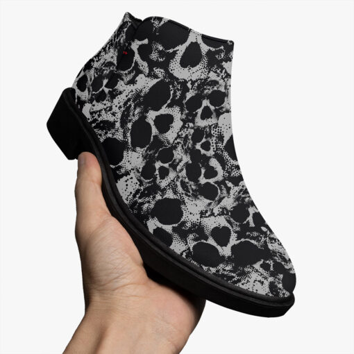 Skulls Grunge Pattern Fashion Boots - Image 3