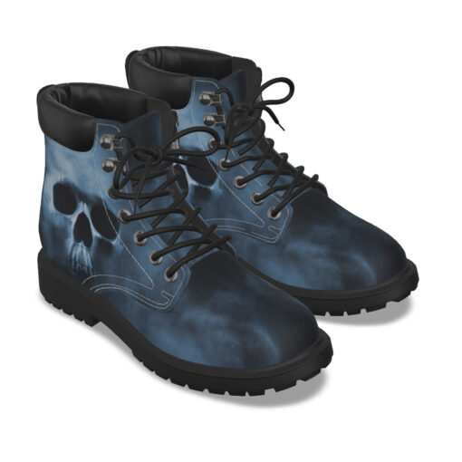 Smoke Cloud Scary Skull Classic Boots - Image 5