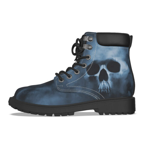 Smoke Cloud Scary Skull Classic Boots - Image 3