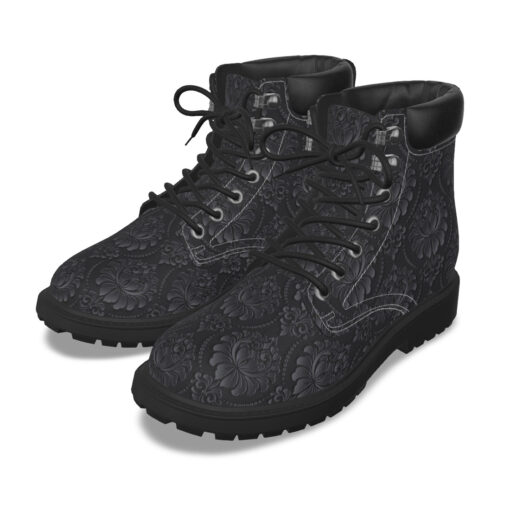 Damask Luxury Texture Classic Boots - Image 2