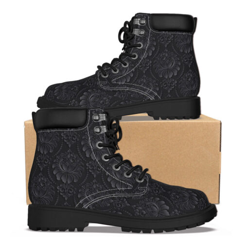 Damask Luxury Texture Classic Boots