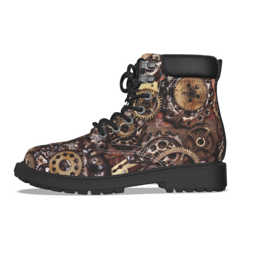 Steampunk Gears Classic Boots - Image 3