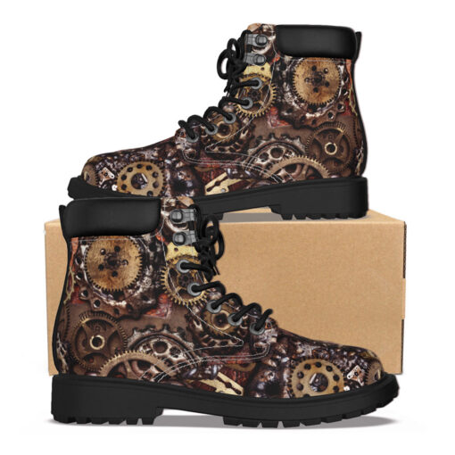 Steampunk Gears Classic Boots