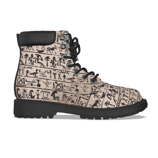 Egyptian Hieroglyphs Classic Boots - Image 4