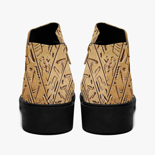 Egyptian Hieroglyphs Stone Fashion Boots - Image 6