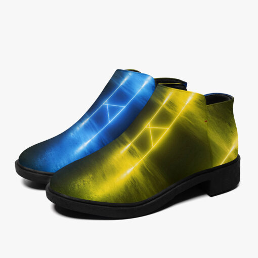 Yellow Blue Sci-Fi Neon Glowing Light Fashion Boots - Image 5