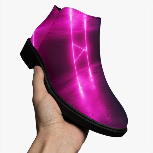 Fashion Boots Sci-Fi Neon Pink Blue - Image 3