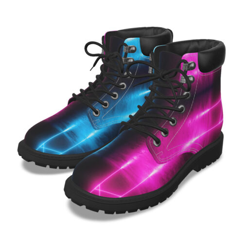 Classic Boots Sci-Fi Neon Pink Blue - Image 2