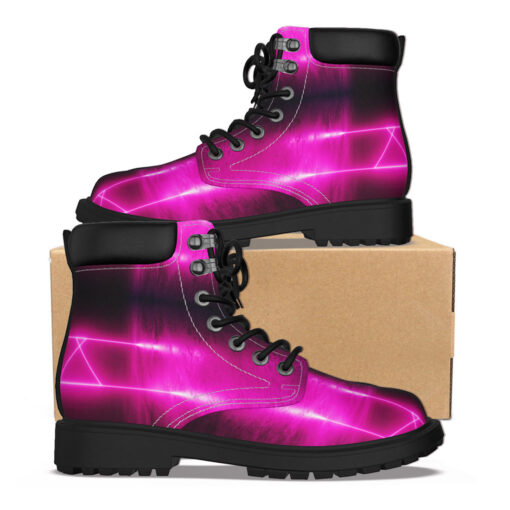 Classic Boots Sci-Fi Neon Pink Blue