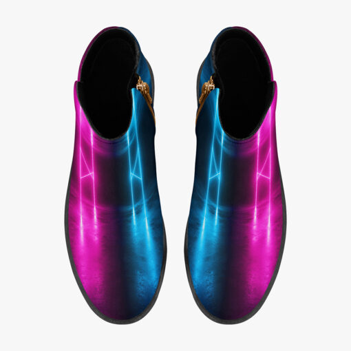 Fashion Boots Sci-Fi Neon Pink Blue - Image 7