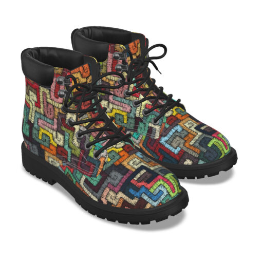 Ethnic Tribal Motifs Bohemian Classic Boots - Image 5