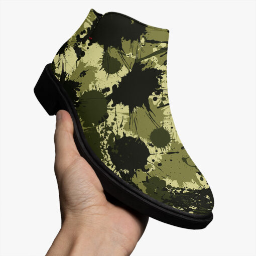 Ink Paint Splashes Camouflage Fashion Boots - Image 3