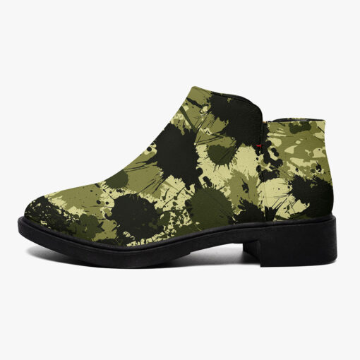 Ink Paint Splashes Camouflage Fashion Boots - Image 4