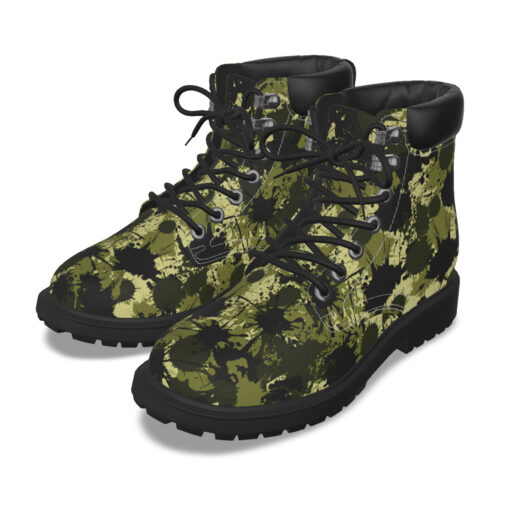 Ink Paint Splashes Camouflage Classic Boots - Image 2