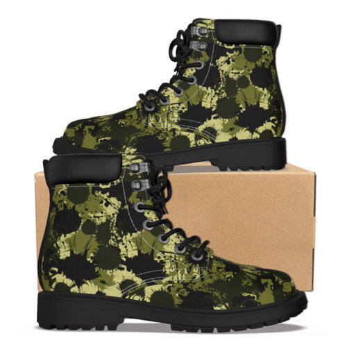 Ink Paint Splashes Camouflage Classic Boots