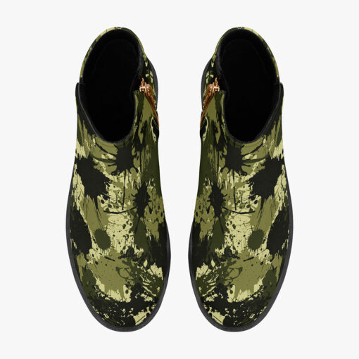 Ink Paint Splashes Camouflage Fashion Boots - Image 7