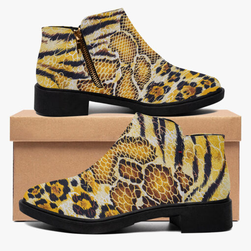 Tiger Snake Leopard Fashion Boots - Image 2