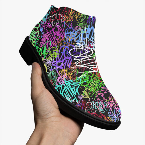 Colorful Graffiti Fashion Boots - Image 3