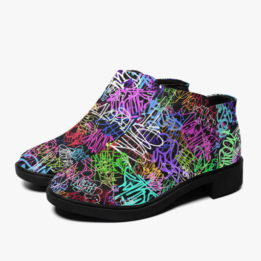 Colorful Graffiti Fashion Boots - Image 5