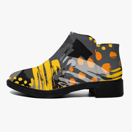 Expressive Ink Surface Graffiti Fashion Boots - Image 4