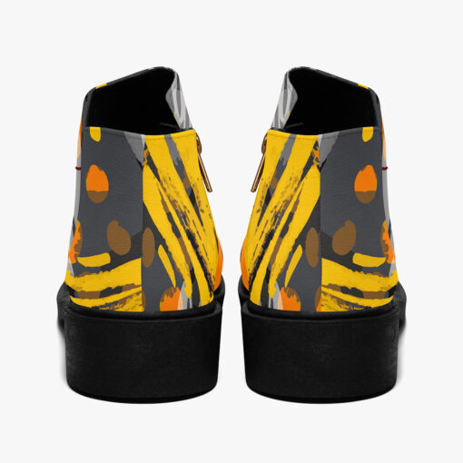 Expressive Ink Surface Graffiti Fashion Boots - Image 6