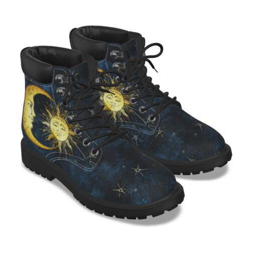 Antique Sun Crescent Moon Classic Boots - Image 7