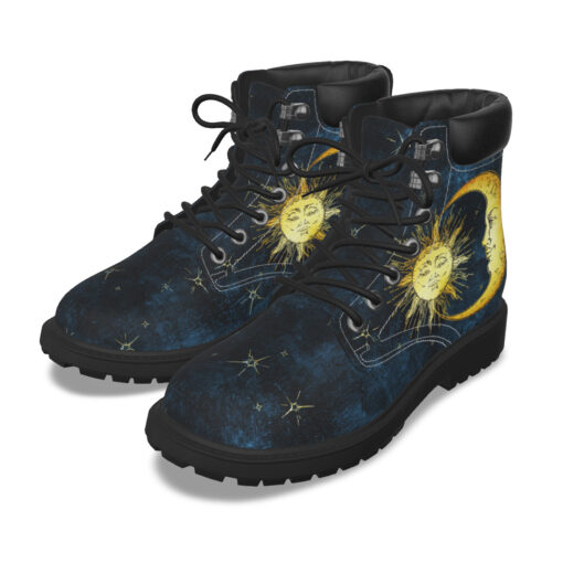 Antique Sun Crescent Moon Classic Boots - Image 2