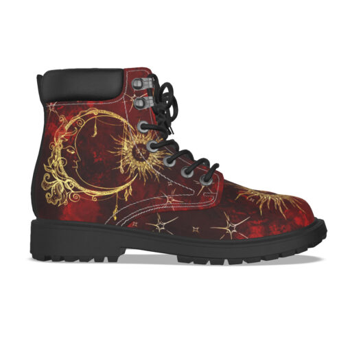 Mystical Sun And Moon Classic Boots - Image 5