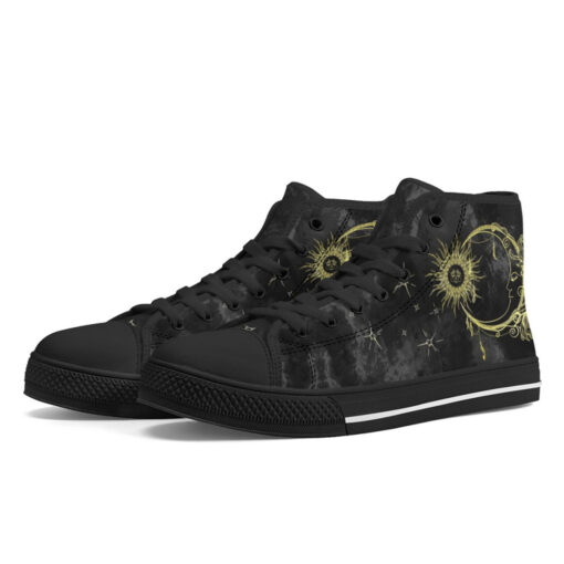 Ancient Sun Crescent Moon High-Top Shoes - Image 2