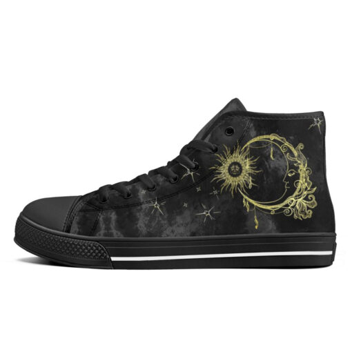 Ancient Sun Crescent Moon High-Top Shoes - Image 4