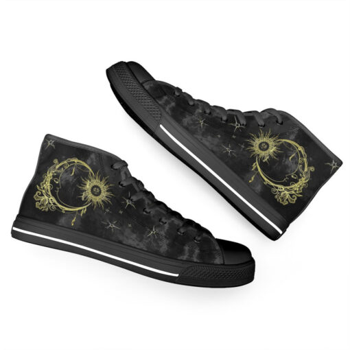 Ancient Sun Crescent Moon High-Top Shoes - Image 6