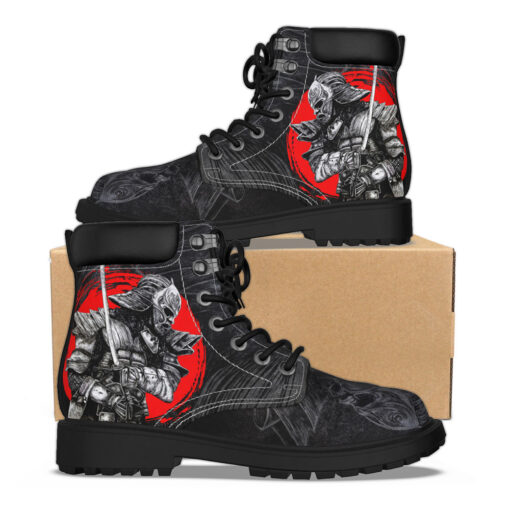 Fantasy Samurai in Helmet Classic Boots