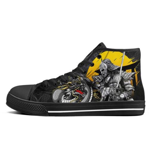 Dragon and Samurai High-Top Shoes - Image 4