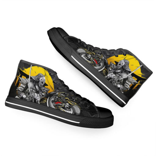 Dragon and Samurai High-Top Shoes - Image 6