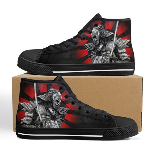 Samurai with Katana High-Top Shoes