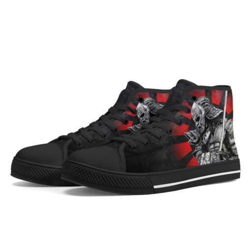 Samurai with Katana High-Top Shoes - Image 2