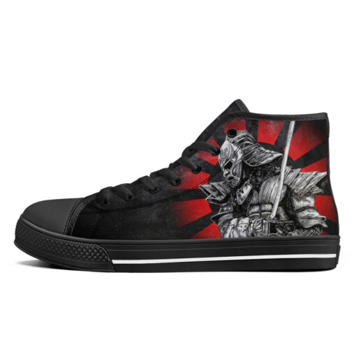 Samurai with Katana High-Top Shoes - Image 4