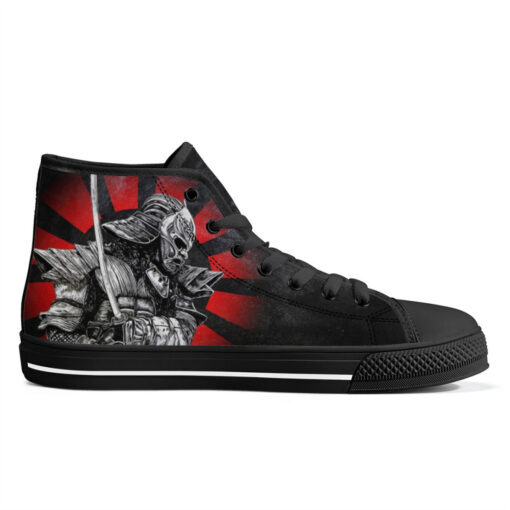 Samurai with Katana High-Top Shoes - Image 5