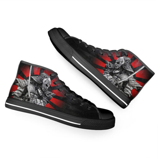 Samurai with Katana High-Top Shoes - Image 6